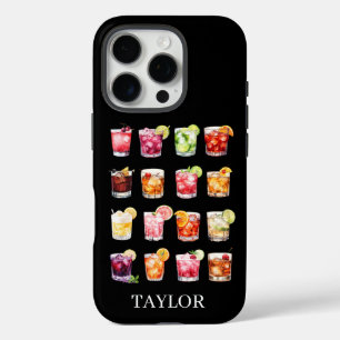 Coques iPhone 16 Pro Cocktails à gogo Monogrammés
