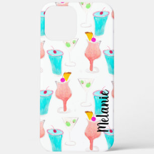 Case-Mate iPhone Case Cocktails Boissons Aquarelle Monogrammées