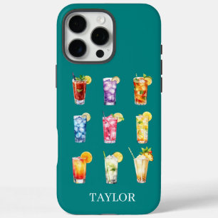 Coques iPhone 16 Pro Max Cocktails Cocktails Cocktails Monogramme