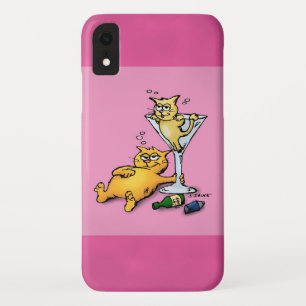 Case-Mate iPhone Case Cocktails & KIttens Rose Dessin Animé