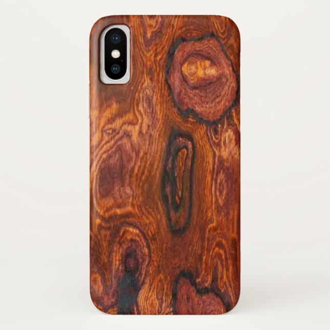 Coques Case-Mate iPhone Cocobolo (grain de bois) Finition (Dos)