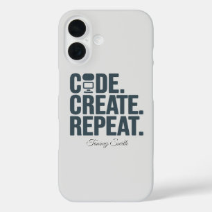 Coques iPhone 16 Code. Créez. Recommencer. - Technologie d'inspirat
