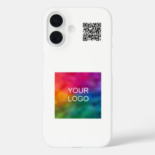 Coques iPhone 16 Code QR Téléchargez votre propre logo promotionnel