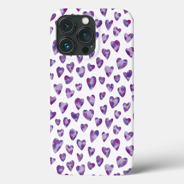 Coques Case-Mate iPhone Coeur aquarelle (Verso)