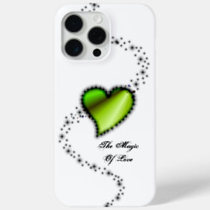 Coque iPhone 15 Pro Max Cœur arc-en-ciel avec étoiles, La magie de l'amour