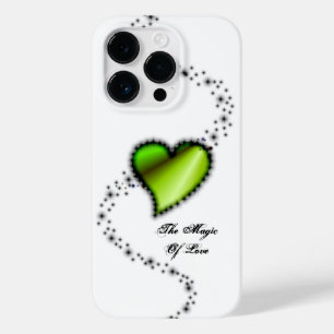 Coque Pour iPhone 14 Pro Cœur arc-en-ciel avec étoiles, La magie de l'amour