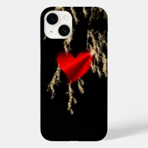 Coques Pour iPhone Coeur arc-en-ciel rouge avec tunderbolt