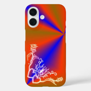 Coques iPhone 16 Cœur avec fleur et papillon