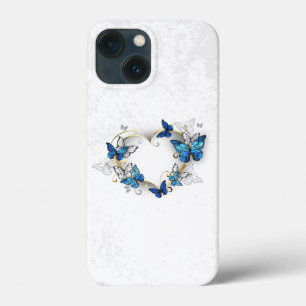 Case-Mate iPhone Case Coeur bijoux avec papillons Morpho