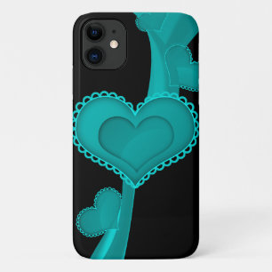 Coques Pour iPhone Coeur bleu, Amour, Romance, Saint Valentin