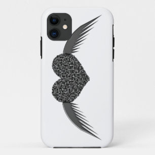 Coque Case-Mate Pour iPhone Cœur d'amour ailé gothique