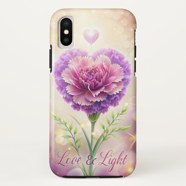 Coques Case-Mate iPhone Coeur d'amour et de lumière (Dos)