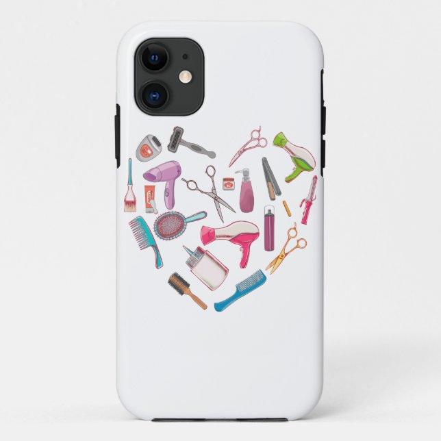 Coques Case-Mate iPhone Coeur de coiffeur Outil coiffeur (Dos)