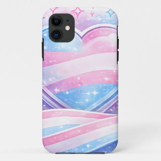 Case-Mate iPhone Case Cœur de la fierté transgenre Galaxie