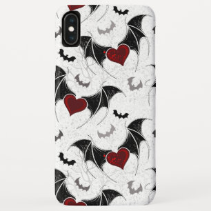 Case-Mate iPhone Case Coeur d'Halloween avec ailes de chauve-souris noir