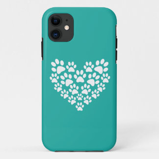 Etui iPhone Case-Mate Coeur Empreinte de patte pour animal de compagnie 