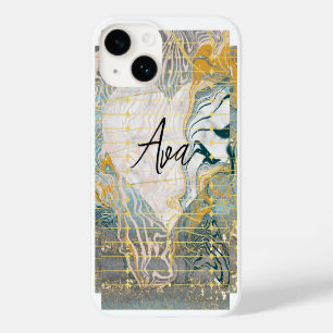 Coque Pour iPhone 14 Coeur et marbre