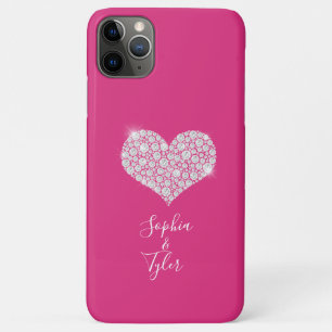 Case-Mate iPhone Case Coeur étincelant en diamant, Script do-it-yourself