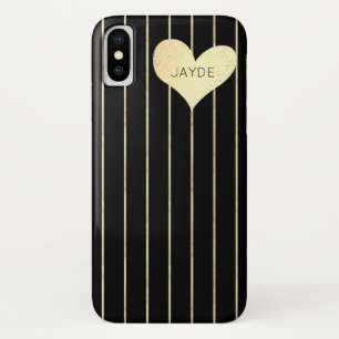 Case-Mate iPhone Case Coeur Gold Foil et boîtier de téléphone portable n