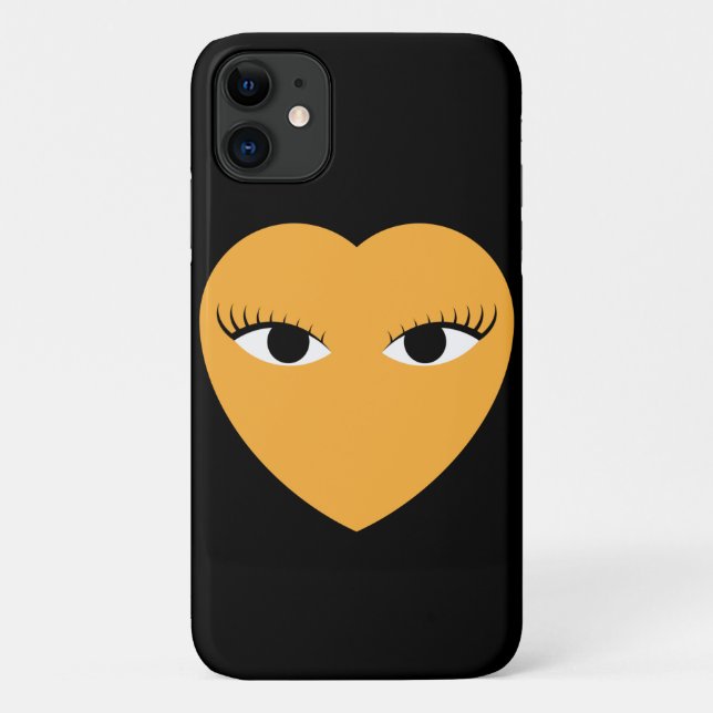 Coques Case-Mate iPhone Coeur mignon avec yeux (Dos)