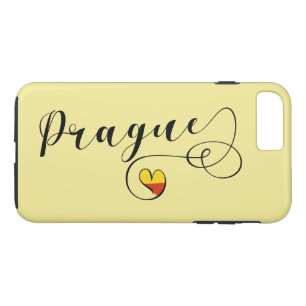 Coque iPhone 8 Plus/7 Plus Coeur Prague Mobile Phone Case, tchèque