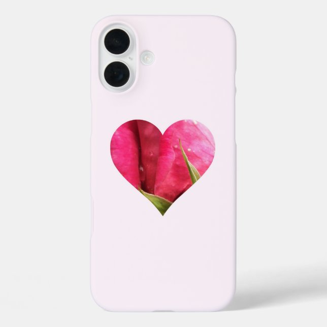 Coques Case-Mate iPhone Coeur rose (Verso)