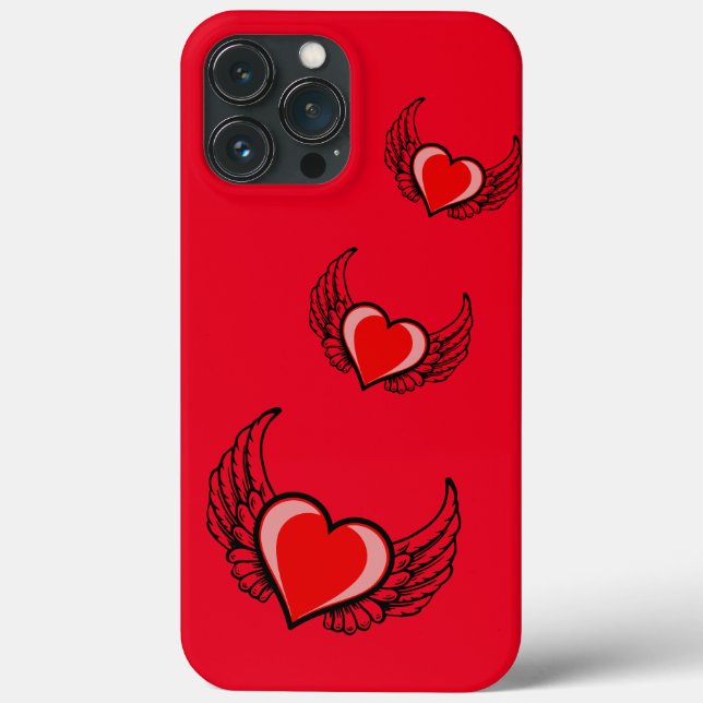 Coques Case-Mate iPhone Cœur rouge (Verso)