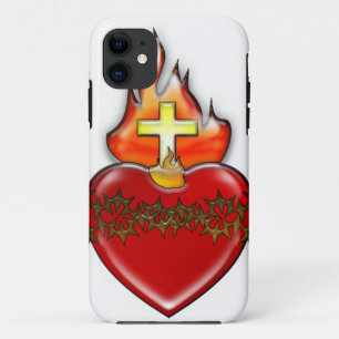 Coque iPhone 11 Coeur sacré de Jésus