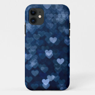 Coques Pour iPhone Coeurs bleus