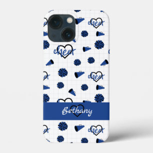 Case-Mate iPhone Case Coeurs bleus, Pom Poms, Motif mégaphone