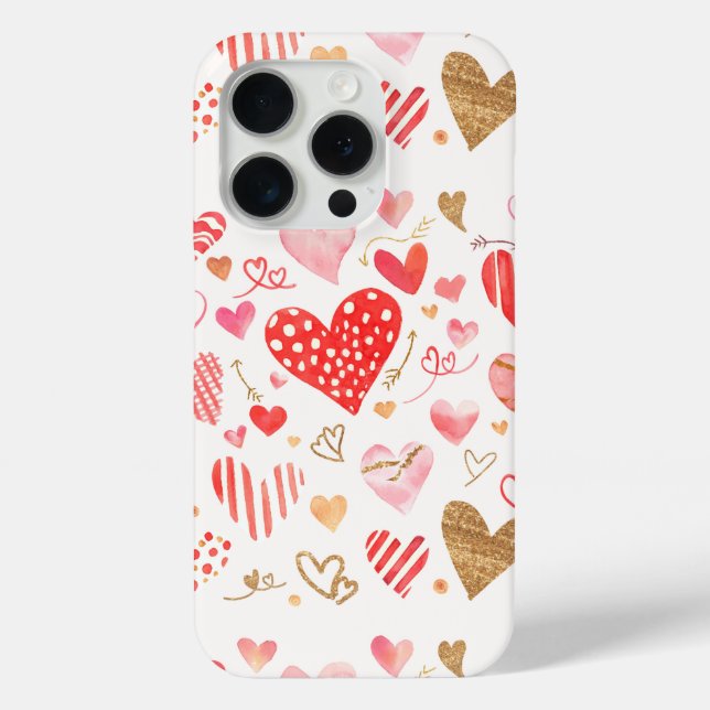 Coques Case-Mate iPhone Cœurs de la Saint-Valentin (Verso)