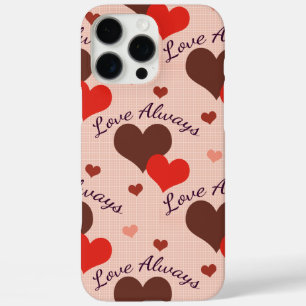 Coques iPhone 16 Pro Max Cœurs de la Saint-Valentin Motif Amour Éternel