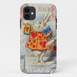 Case-Mate iPhone Case Cœurs de Lapin Blanc Alice Classique