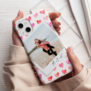 Case-Mate iPhone Case Coeurs instantanés de photos Monogramme