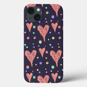 Case-Mate iPhone Case Coeurs motifs Fille colorée Moderne Cute