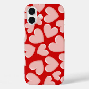 Coques iPhone 16 Plus Coeurs Puffy 3D