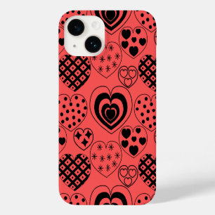 Coque Pour iPhone 14 Coeurs répétitifs