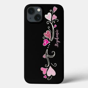 Case-Mate iPhone Case Coeurs roses Parties scintillant Accent Doodle Art