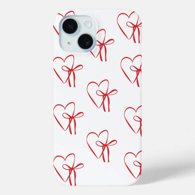 Coques Case-Mate iPhone cœurs rouges (Verso)
