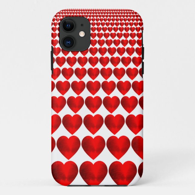 Coques Case-Mate iPhone Cœurs rouges (Dos)