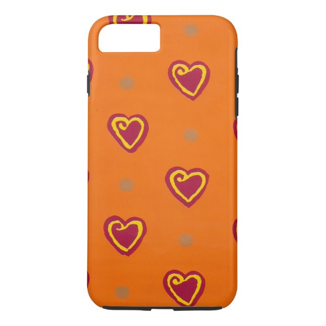 Coques Case-Mate iPhone Coeurs rouges (Dos)