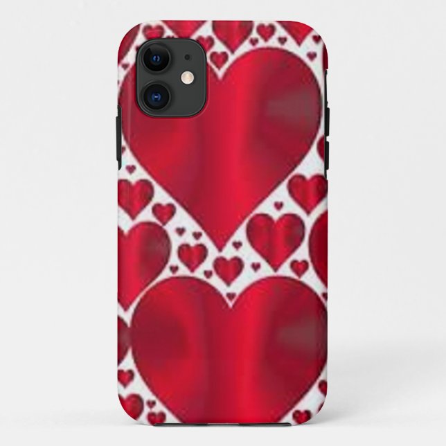 COQUES Case-Mate iPhone COEURS ROUGES POUR LA JOURNÉE DE VALENTINE (Dos)