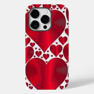 COQUE POUR iPhone 14 PRO COEURS ROUGES POUR LA JOURNÉE DE VALENTINE