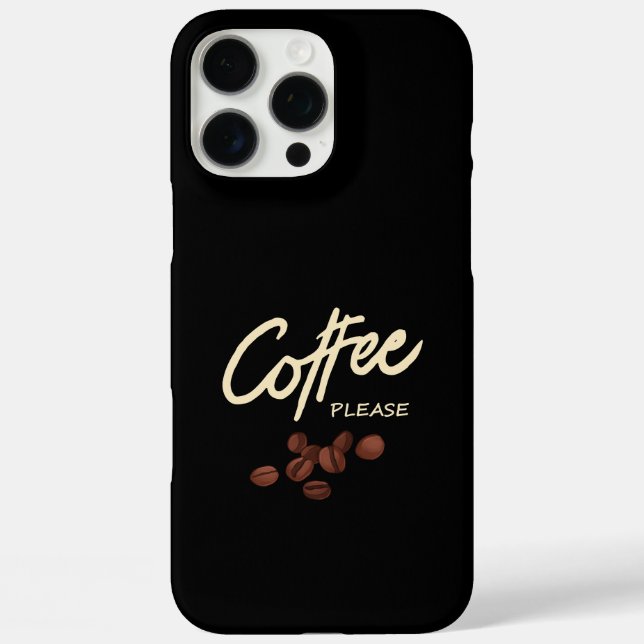 Coques Case-Mate iPhone Coffee Please Coffee Lover (Verso)