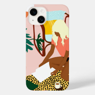 Coque Pour iPhone 14 Coin de lecture chic