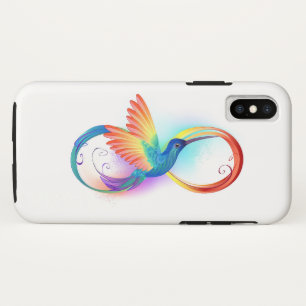 Case-Mate iPhone Case Colibri arc-en-ciel avec symbole Infinity