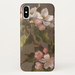 Coque iPhone X Colibri et fleurs d'Apple
