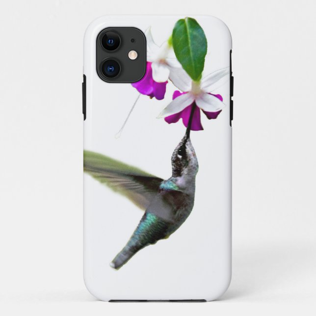 Coques Case-Mate iPhone Colibri et Fuschia (Dos)