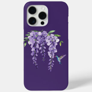Coque iPhone 15 Pro Max Colibri et Wisteria