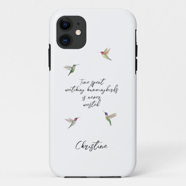 Coques Case-Mate iPhone Colibris personnalisés (Dos)
